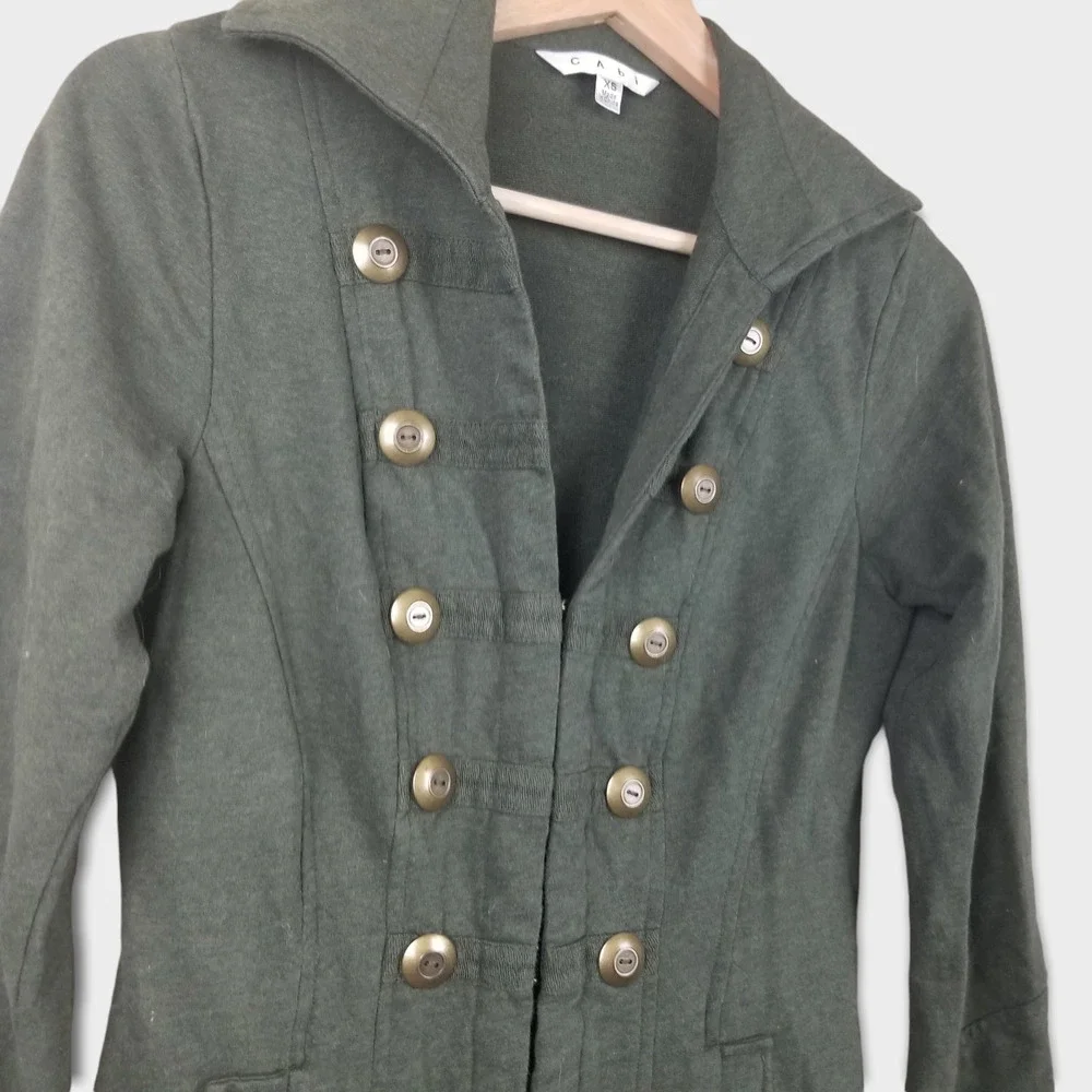 SOLD CAbi Cavilleri Button Military Jacket XS - Picture 4 of 6